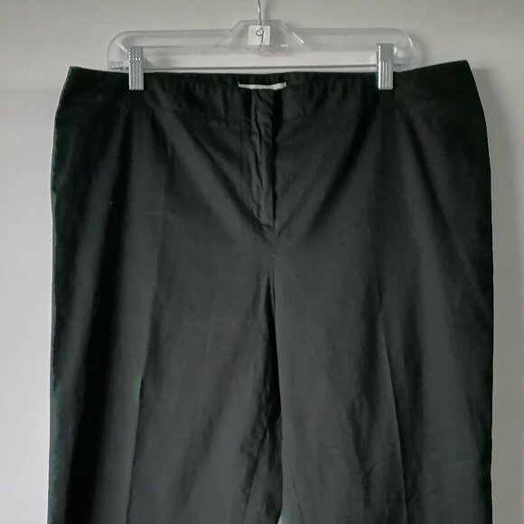 Chico's Women's Black Straight Leg Hidden Zip Formal Dress Pants Size XL/16 - Picture 2 of 6